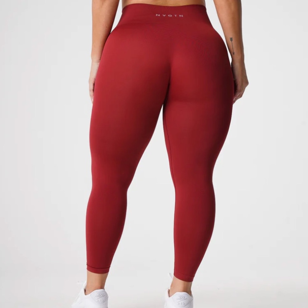 NVGTN solid seamless leggings - carmine (size small)